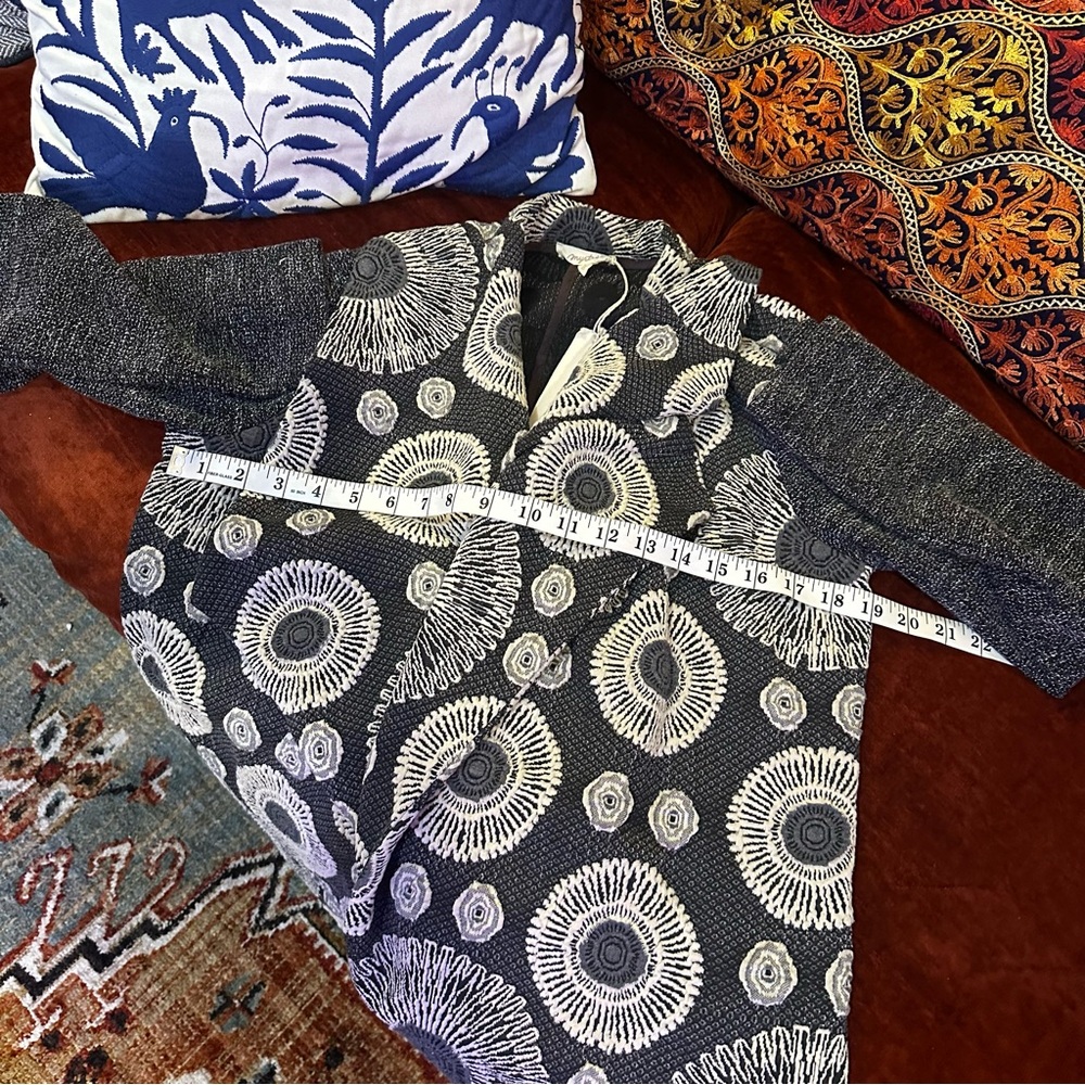 Mystree Bohemian Open Front Cardigan With Pockets FLAW - Picture 11 of 13